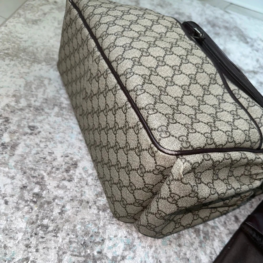 Gucci Brown GG Supreme Coated Canvas Diaper Bag (2019)